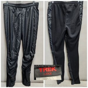 TREK Large Black Fleece Cold Weather Cycling Bicycle Athletic Pants Vintage